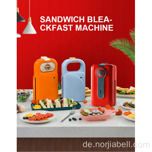 Elektrische 2 Scheiben Nonstick Sandwich-Sandwich-Toaster mit Timer